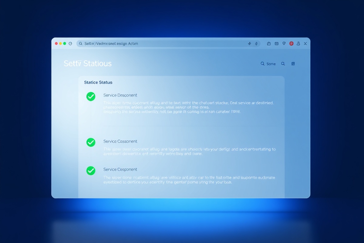 Пример страницы статуса StatusSentry